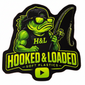 Hooked and loaded sticker 3”