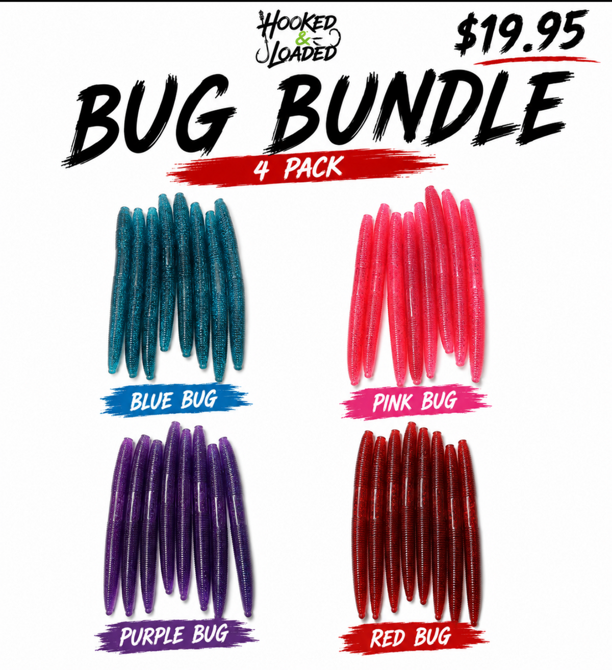 5” Senko BUG BUNDLE – ( 32 count 4packs)